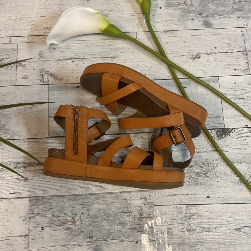 Sugar gladiator sandals. Size 7 1/2. Tan and brown.